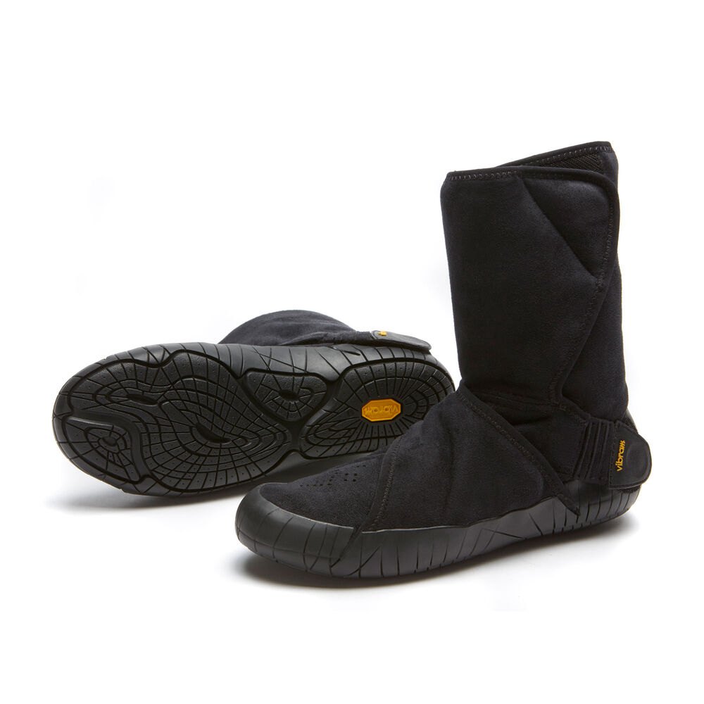 Vibram Furoshiki Dame Støvler Sort - Eastern Traveler Classic Shearling Mid - 2980BTHIM